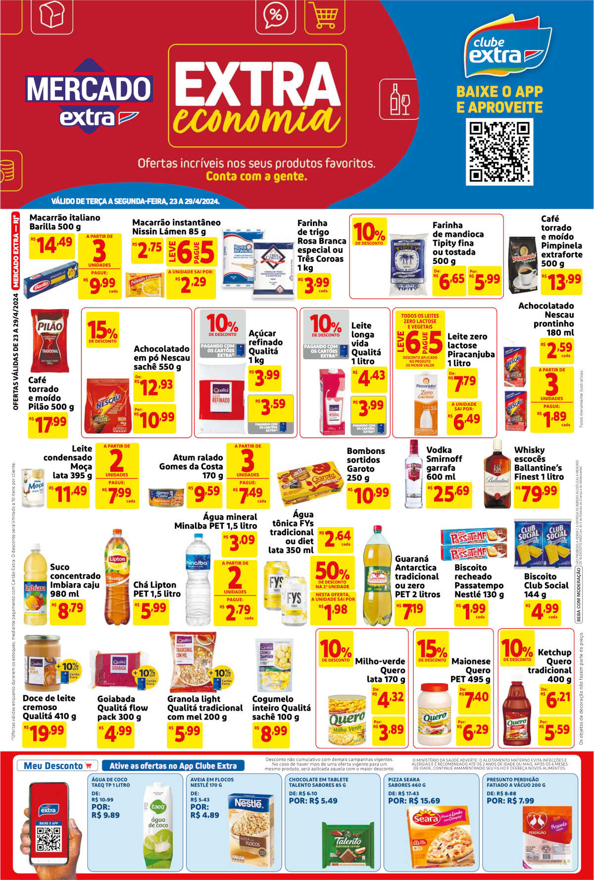 Encarte Extra Supermercados até 29/04