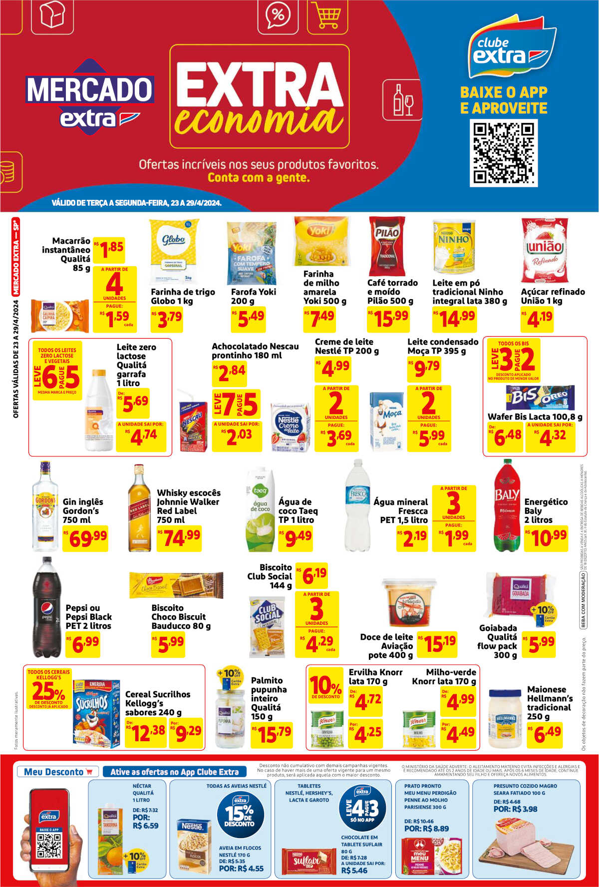 Encarte Extra Supermercados até 29/04