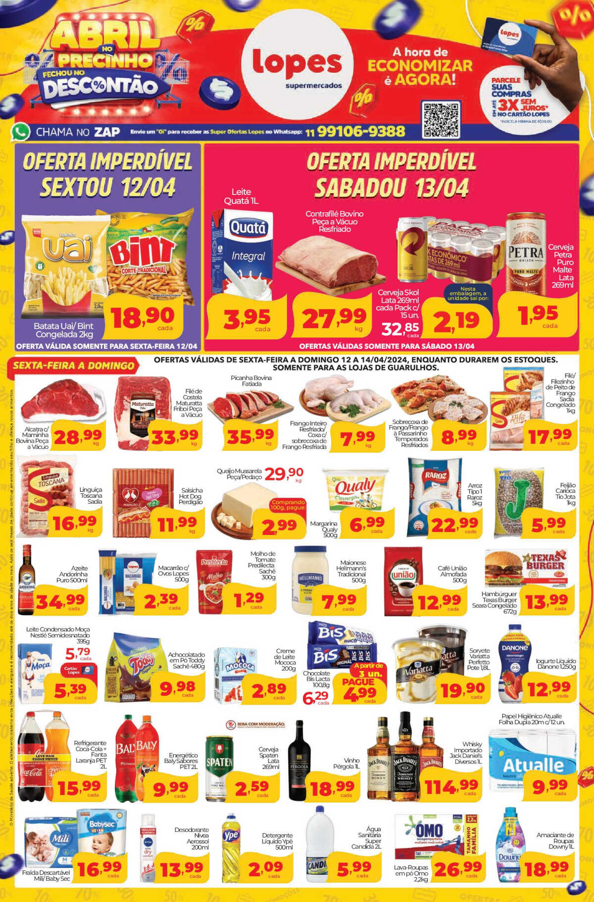 Ofertas Lopes Supermercados até 18/04