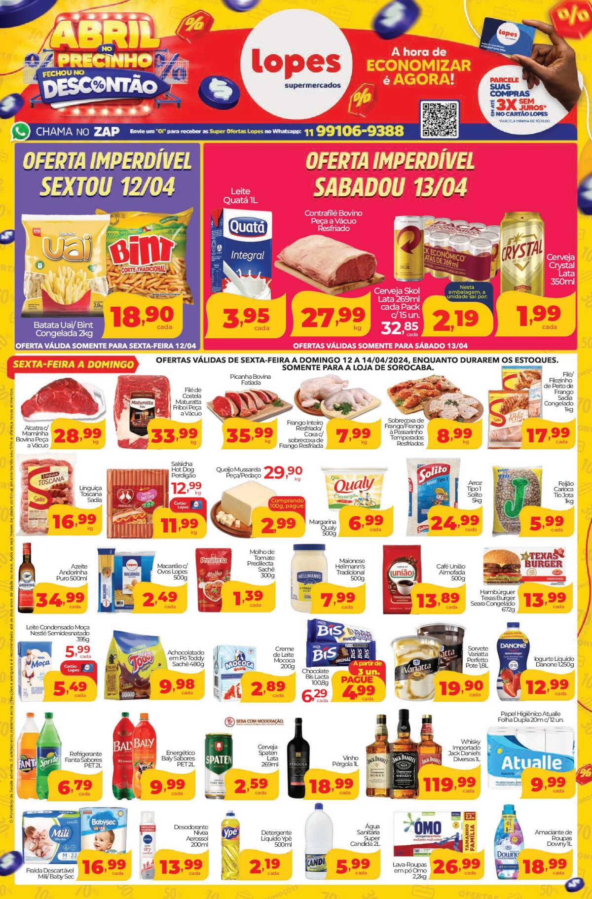Ofertas Lopes Supermercados até 18/04