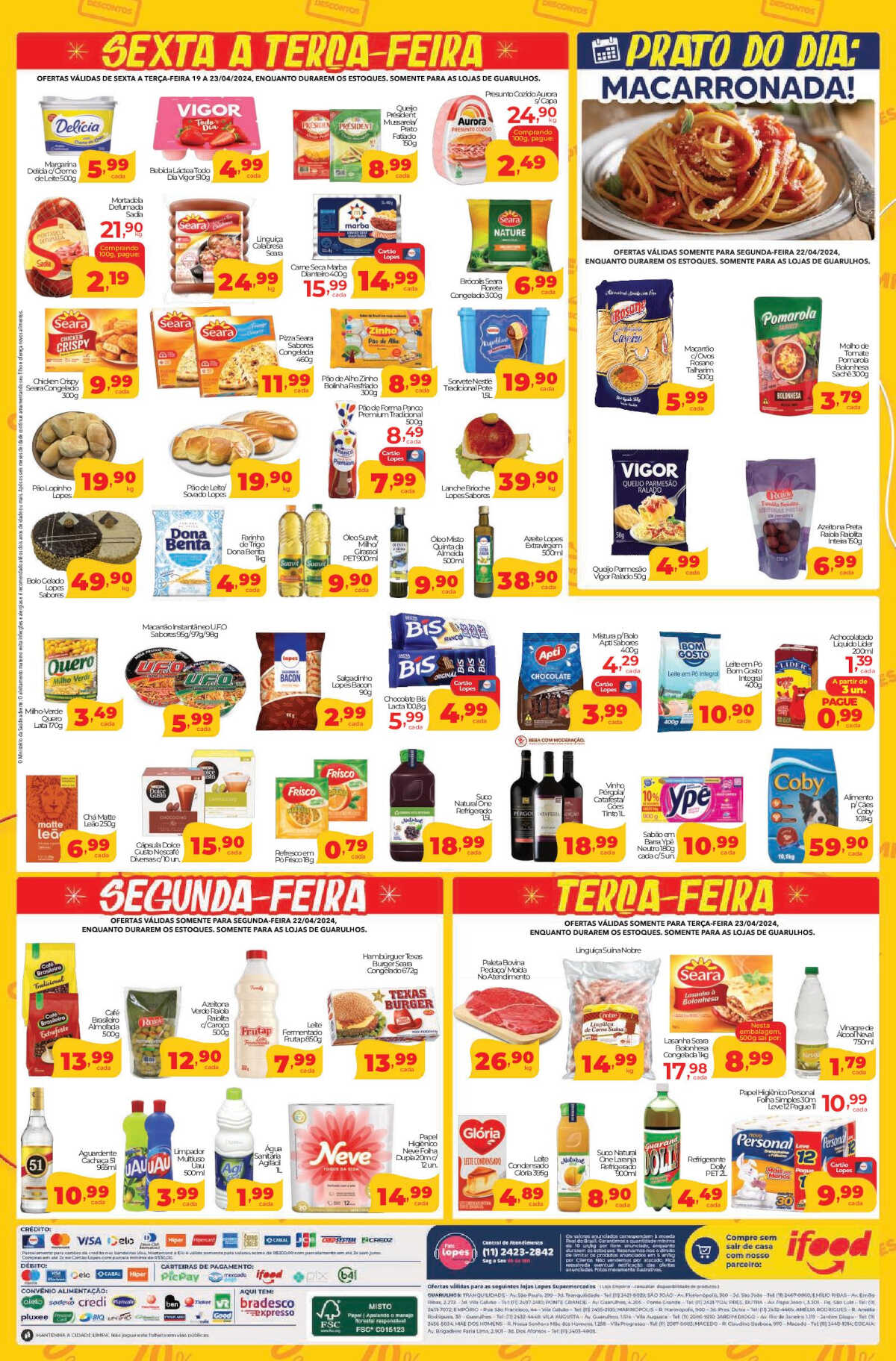 Ofertas Lopes Supermercados até 23/04