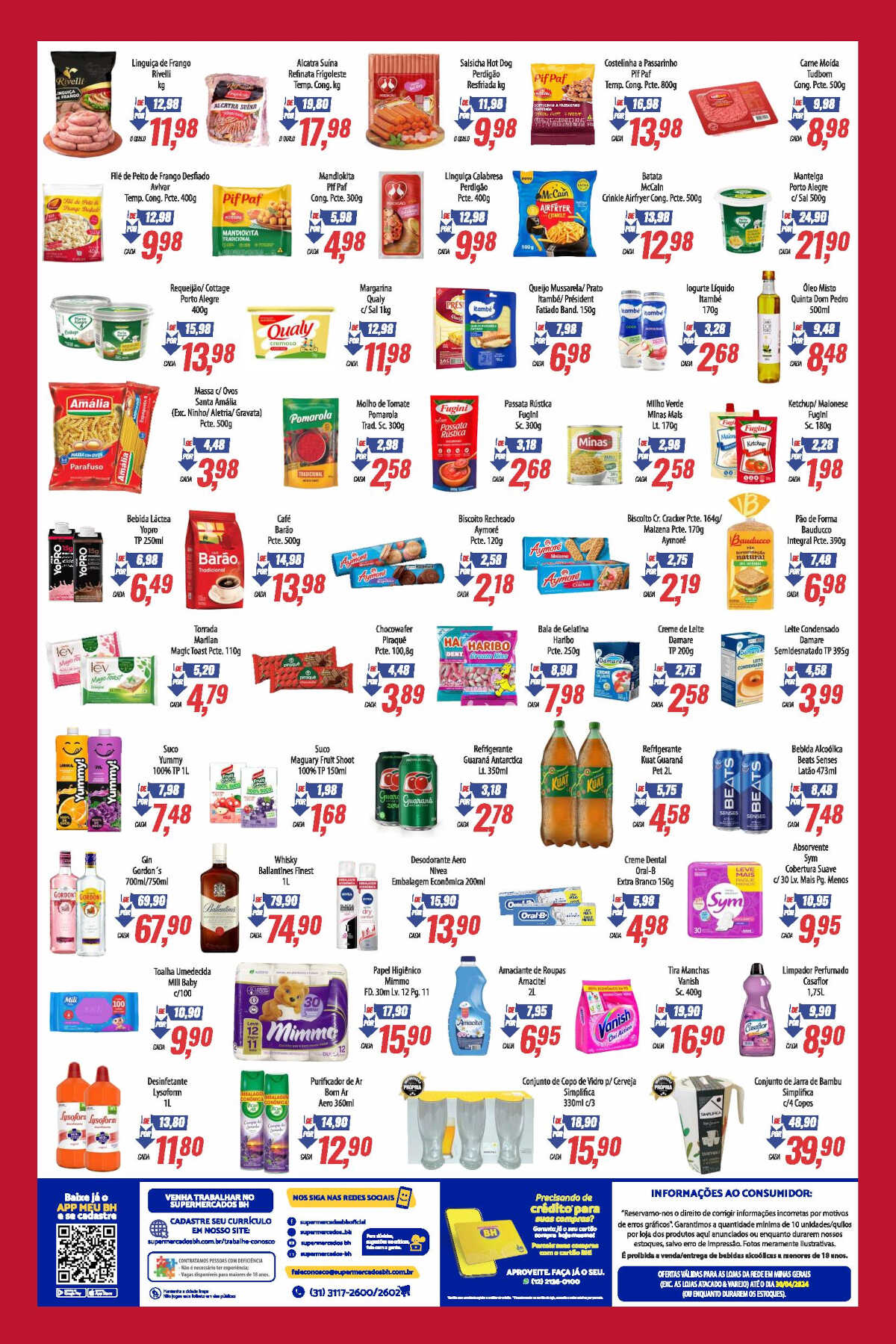 Ofertas Supermercados BH até 30/04