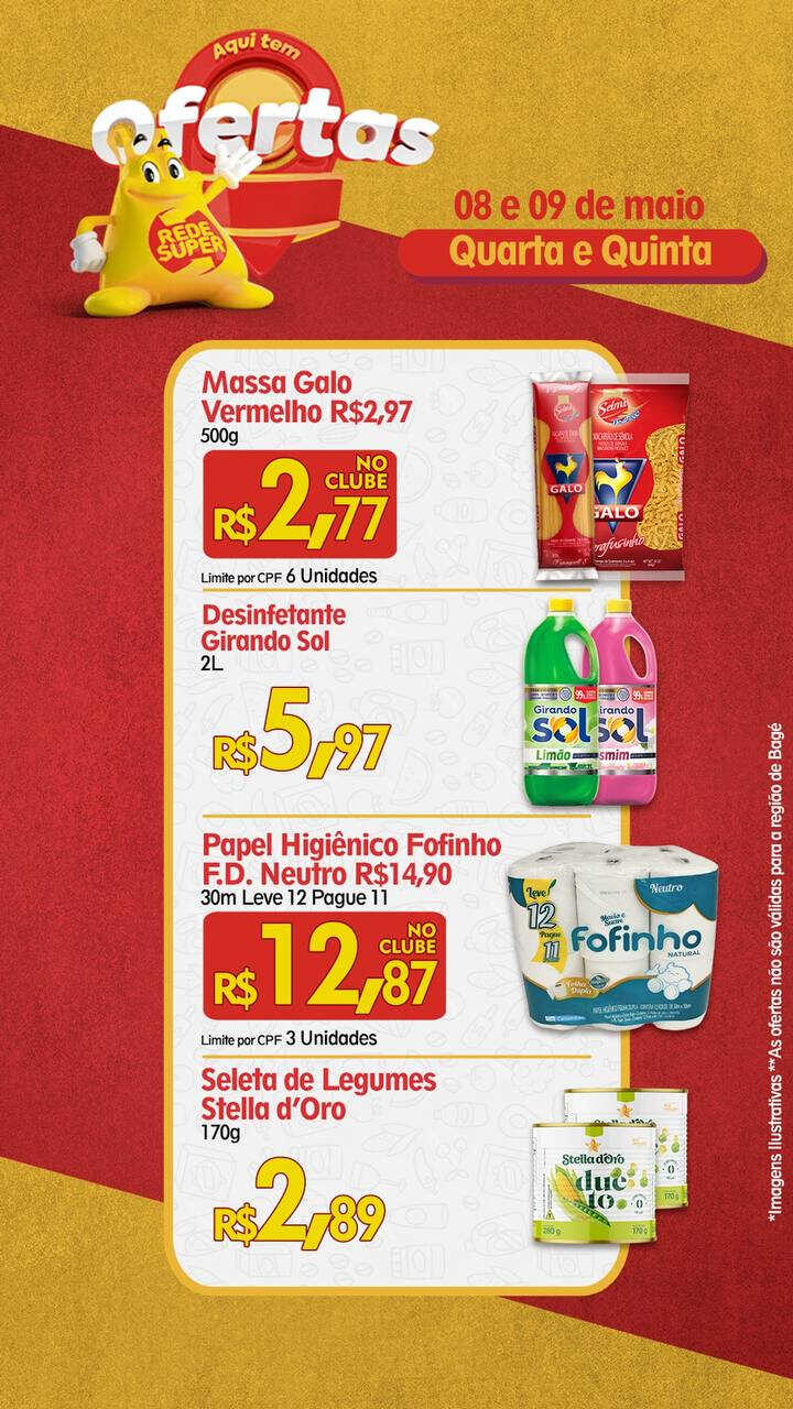 Ofertas Rede Super até 09/05