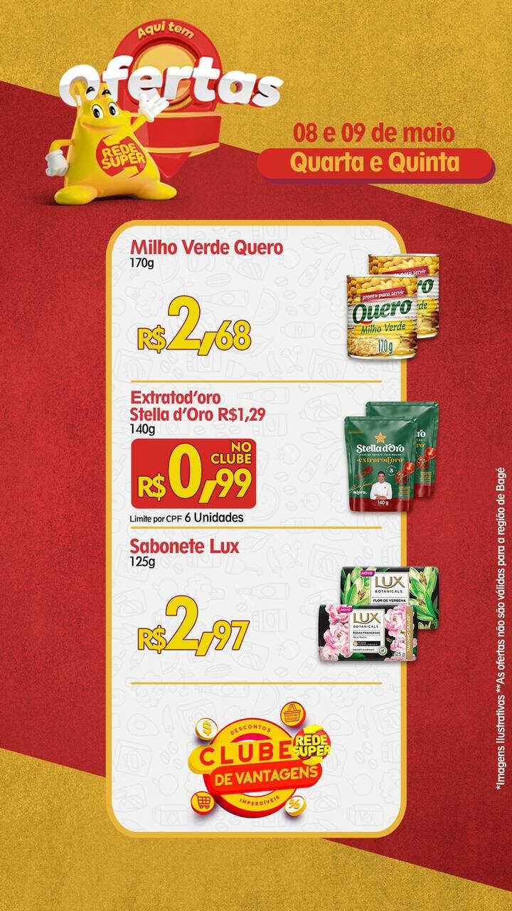 Ofertas Rede Super até 09/05